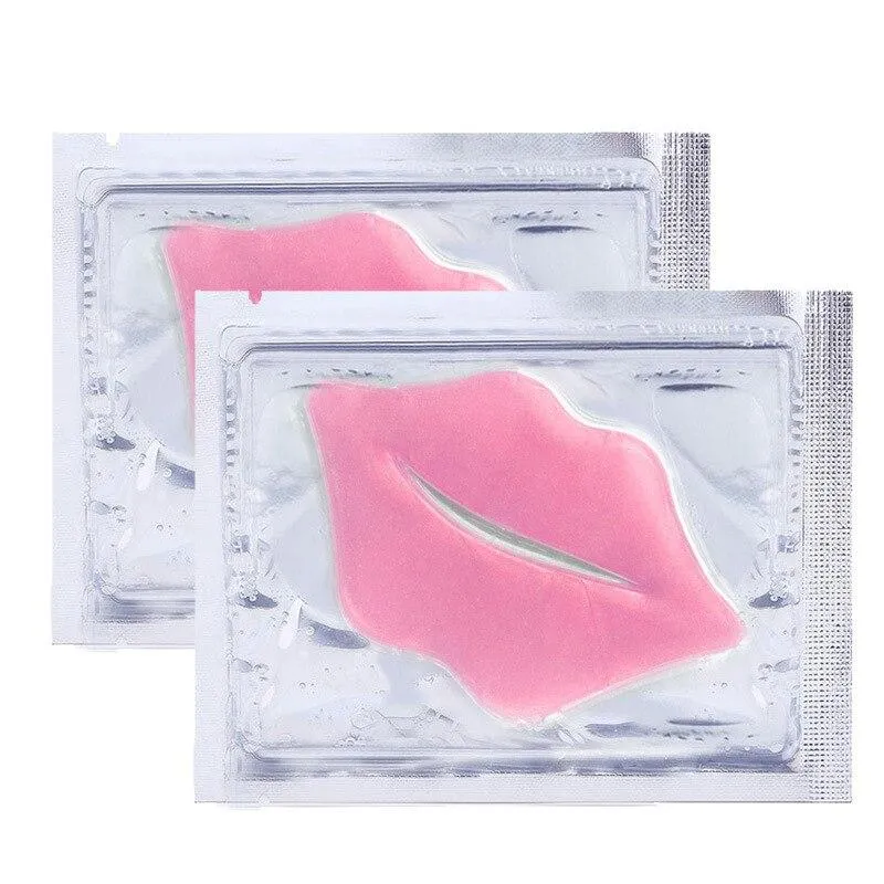 10Pcs Crystal Hydrating Anti-Wrinkle Collagen Lip Moisture Mask Patches