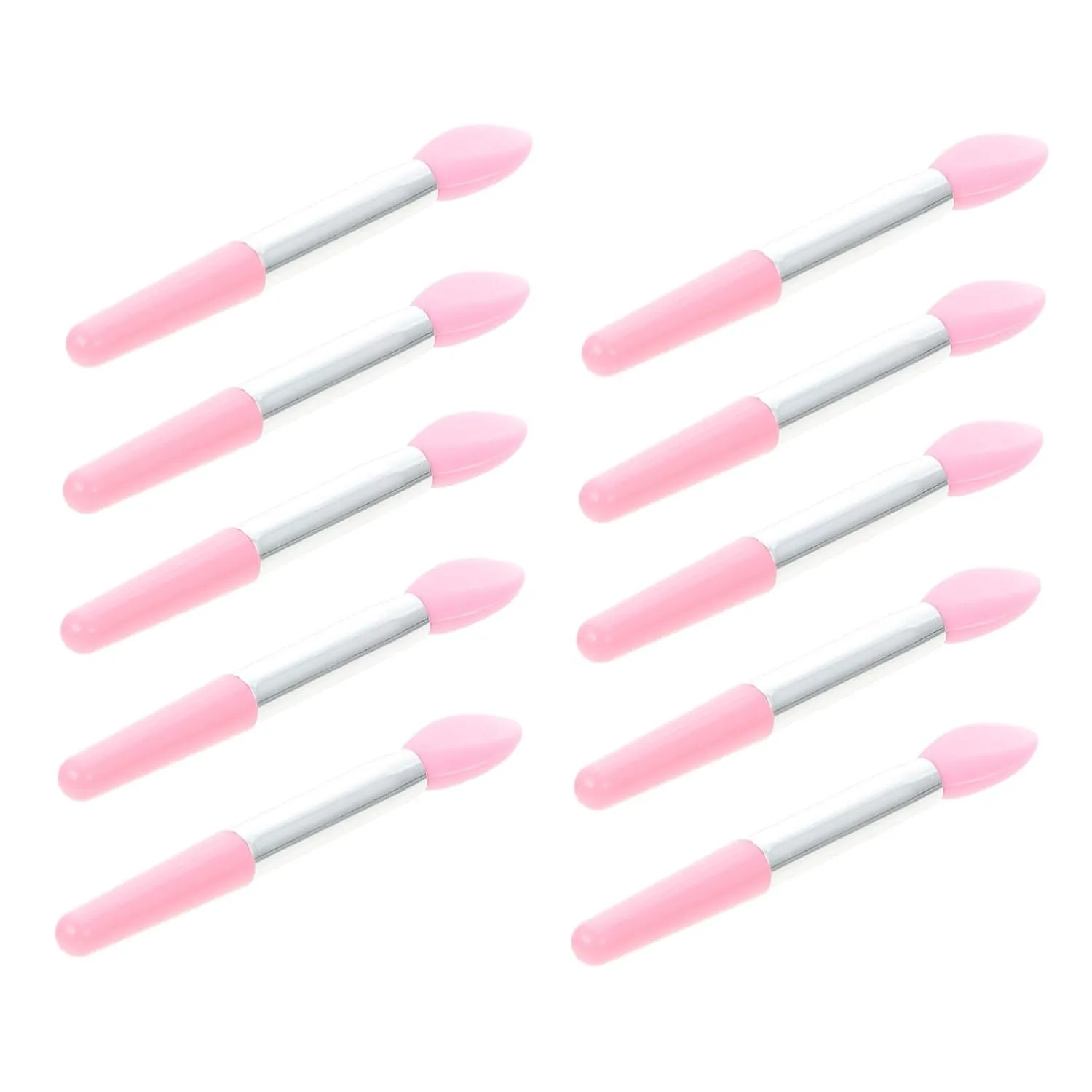 10pcs Silicone Lip Brush for Makeup Versatile Eyeshadow Applicators Skin-friendly and Easy to Clean Portable Tools for Daily Use and Lip Care