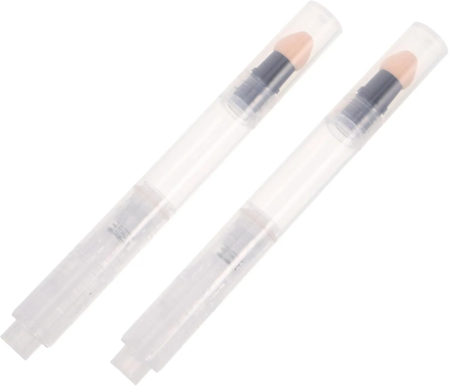2pcs Refillable Powder Press Applicator Pens with Sponge Tip Multi-functional Makeup Tool for Loose Powder Blush and Foundation Travel-friendly Design