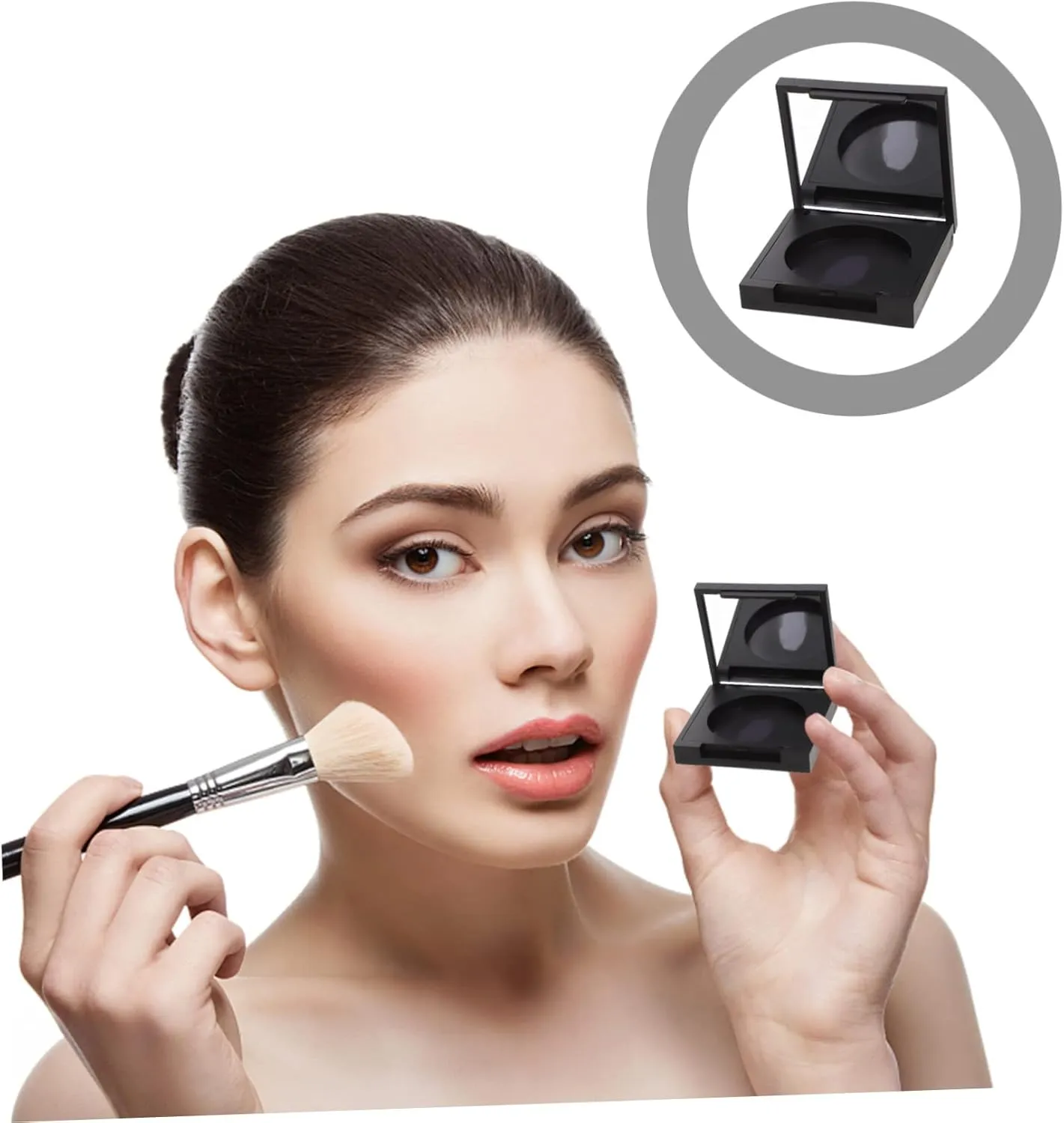 4pcs Blush Box Eyeshadow Box Refillable Eyeshadow Makeup Pallet Eyeshadow Powder Clear Empty Eyeshadow Organizer Blush Case Empty Highlighter Case Square Eyeshadow Palette Plastic, QUA031DUU23IY00GMEYF