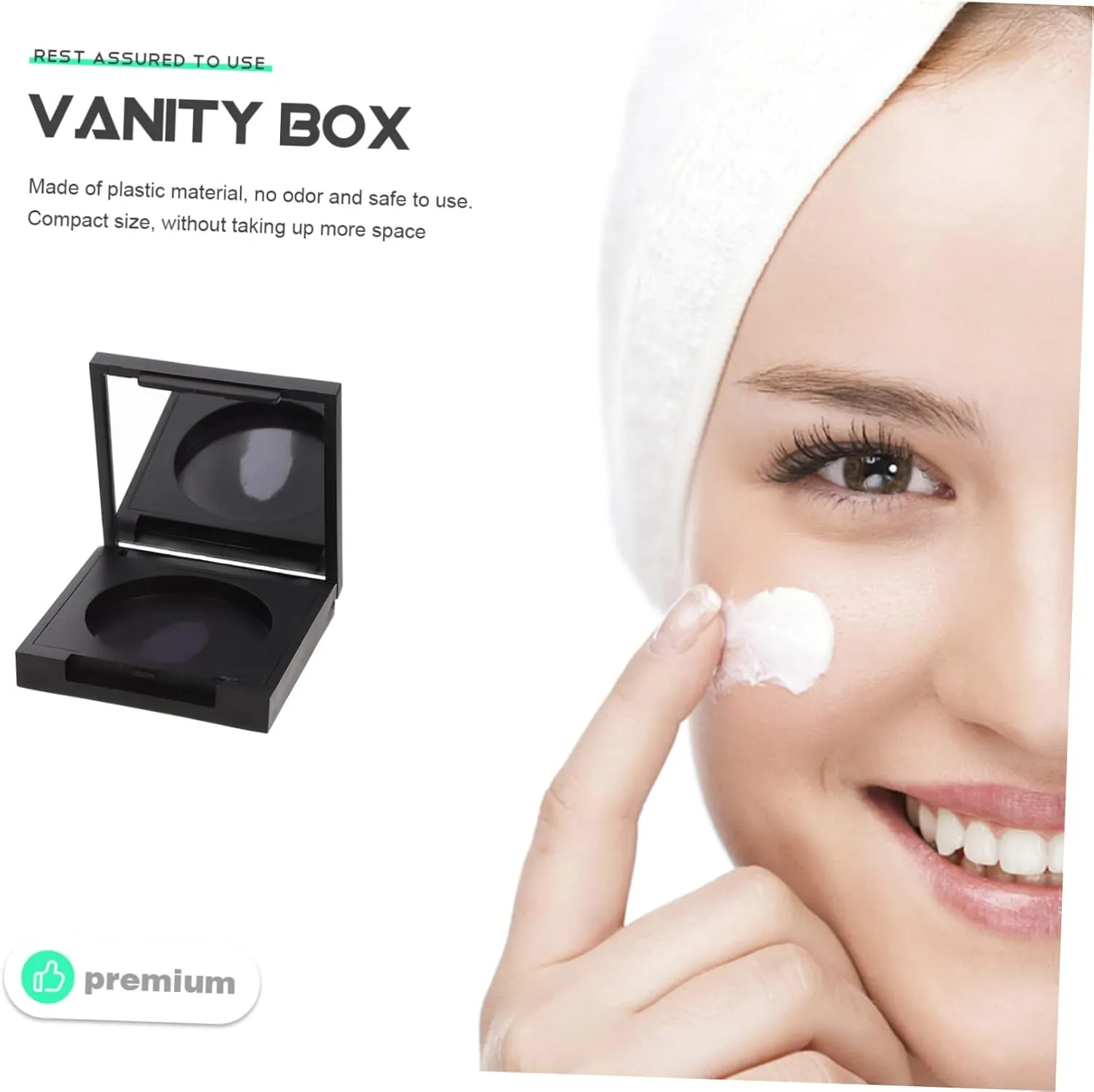4pcs Blush Box Eyeshadow Box Refillable Eyeshadow Makeup Pallet Eyeshadow Powder Clear Empty Eyeshadow Organizer Blush Case Empty Highlighter Case Square Eyeshadow Palette Plastic, QUA031DUU23IY00GMEYF