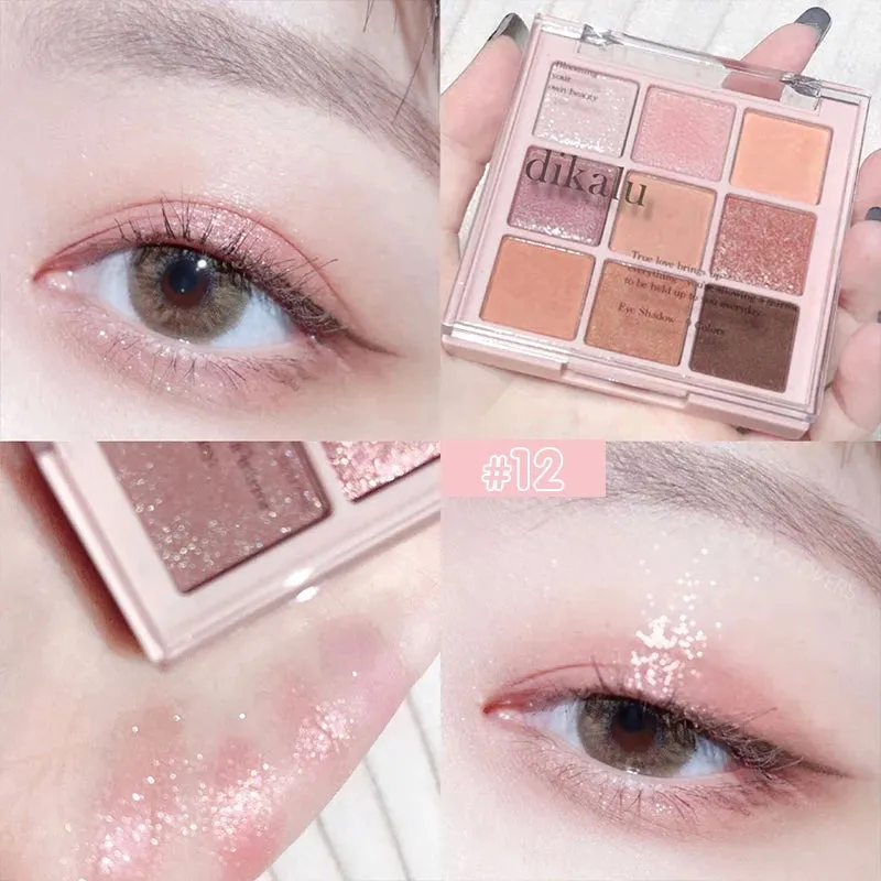 9 Colors Sakura Christmas Eyeshadow Palette