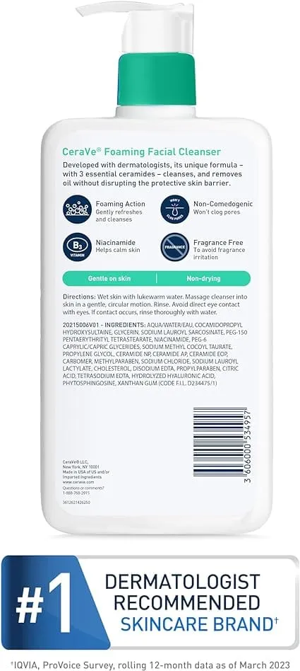 CeraVe Foaming Cleanser (473ml)