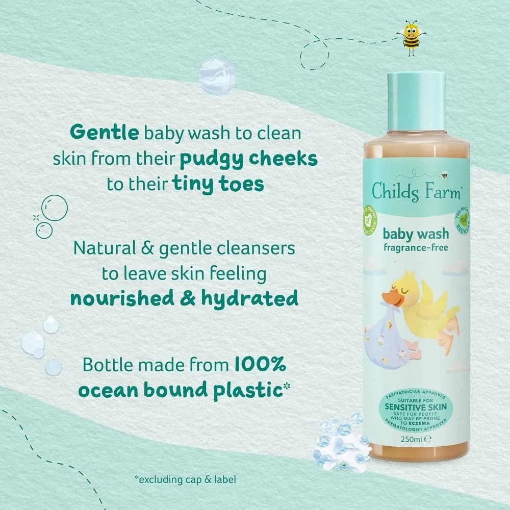 Childs Farm Fragrance-free Baby Wash 250ml