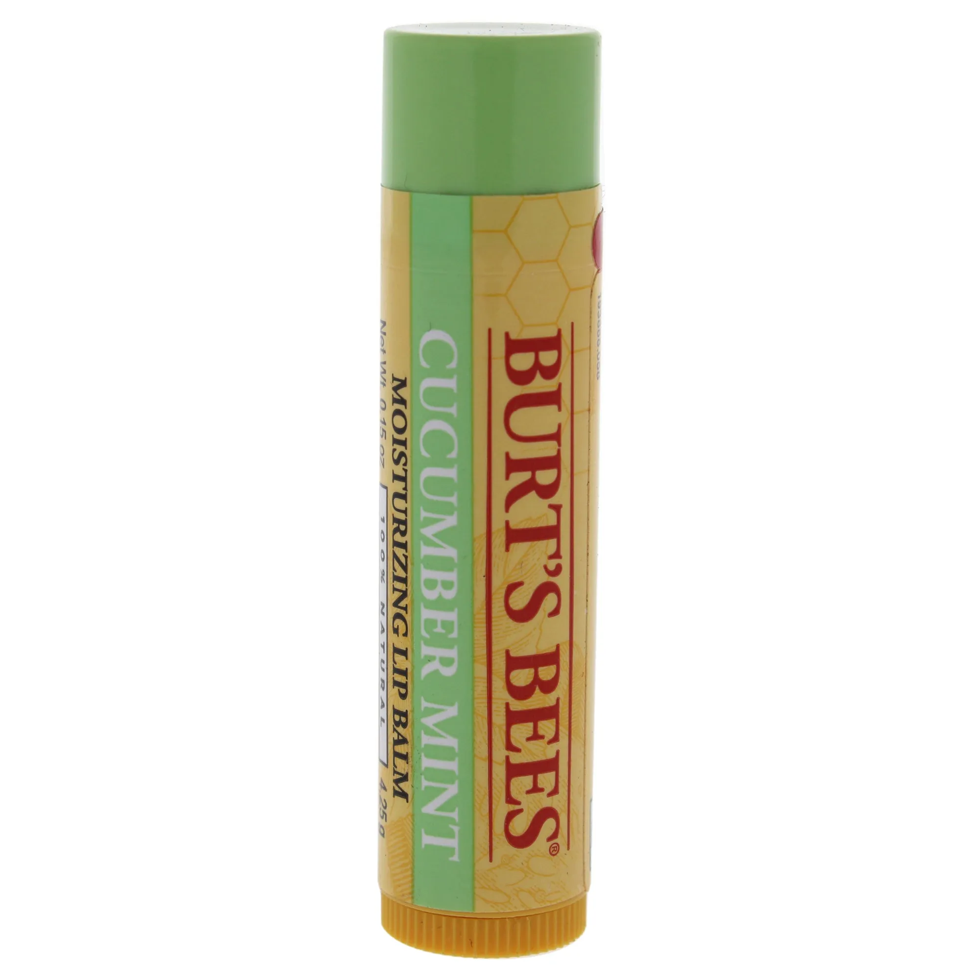 Cucumber Mint Moisturizing Lip Balm by Burts Bees for Women - 0.15 oz Lip Balm