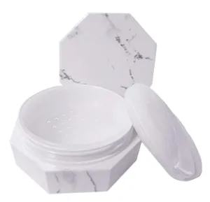Empty Loose Powser Container 10G/10Gram Plastic Loose Powder Case Cosmetic Containers Reusable Plastic Makeup Powder Container with Sifter Lids for DIY Loose Powder,Pack of 3