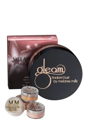 Gleam Radiant Dust Shimmering Loose Powder For Face & Body by Melanie Mills 1.06 OZ