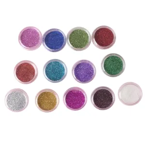 Glitter Eyeshadow Pigments of Mixed Colors Translucent Reflective Loose Powder for Makeup Versatile for Eye Neck and Cheek Application for Festival and Stage Looks Random Color