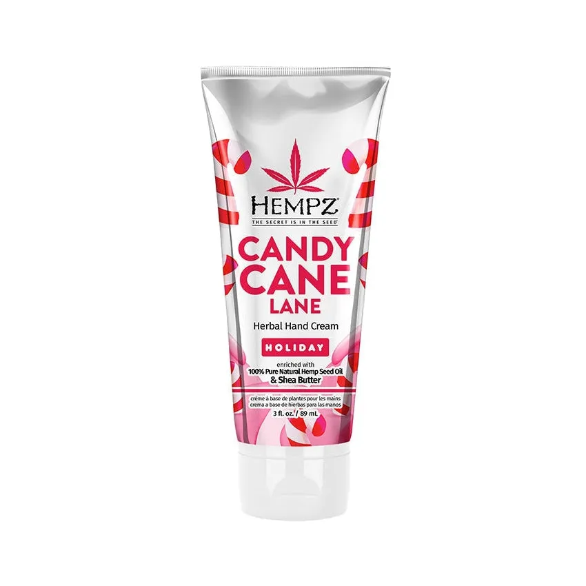 Hempz Limited Edition Candy Cane Lane Herbal Hand Cream 3 oz.