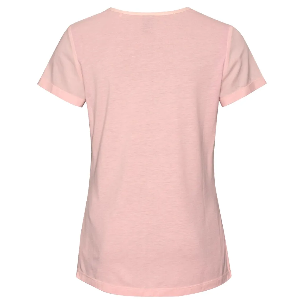 Jack Wolfskin Women&#x27;s Nata River Shortsleeve Blush Pink Stripes | Buy Jack Wolfskin Women&#x27;s Nata River Shortsleeve Blush Pink Stripes here | Outnorth