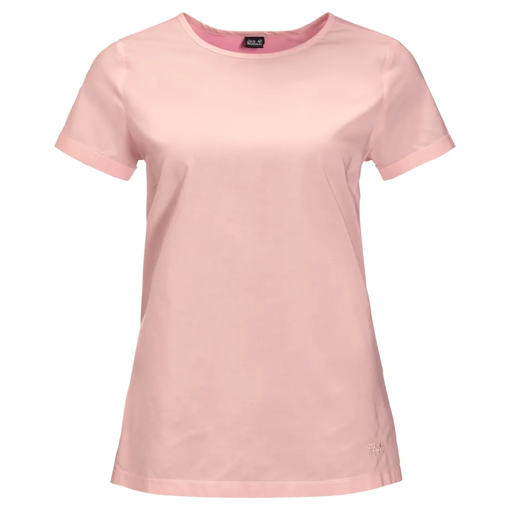 Jack Wolfskin Women&#x27;s Nata River Shortsleeve Blush Pink Stripes | Buy Jack Wolfskin Women&#x27;s Nata River Shortsleeve Blush Pink Stripes here | Outnorth