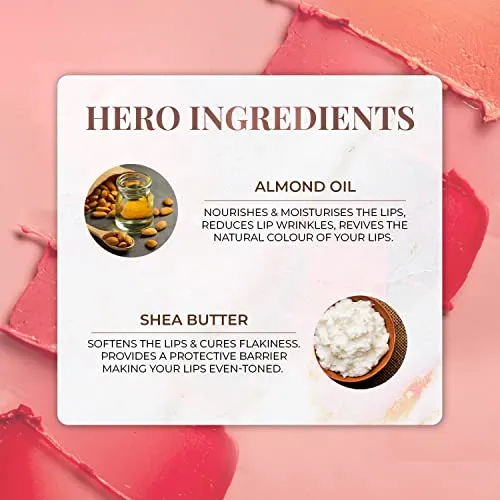 Just Herbs Tinted Lip Balm for Men and Women with SPF 20  for Dark Lips to Lighten 4 g (Cherry)