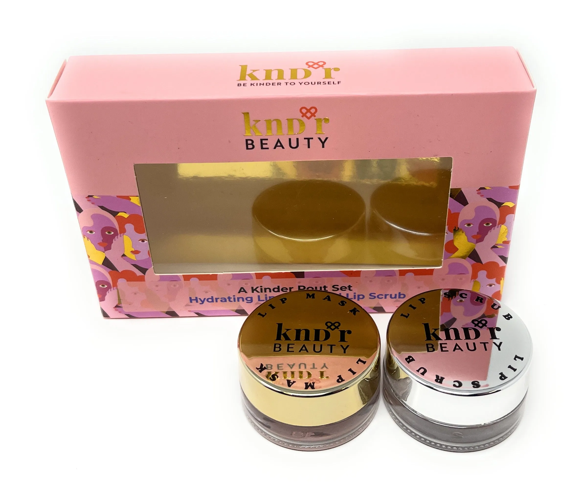 KNDR Beauty Lip Mask and Lip Scrub A Kinder Pout Set