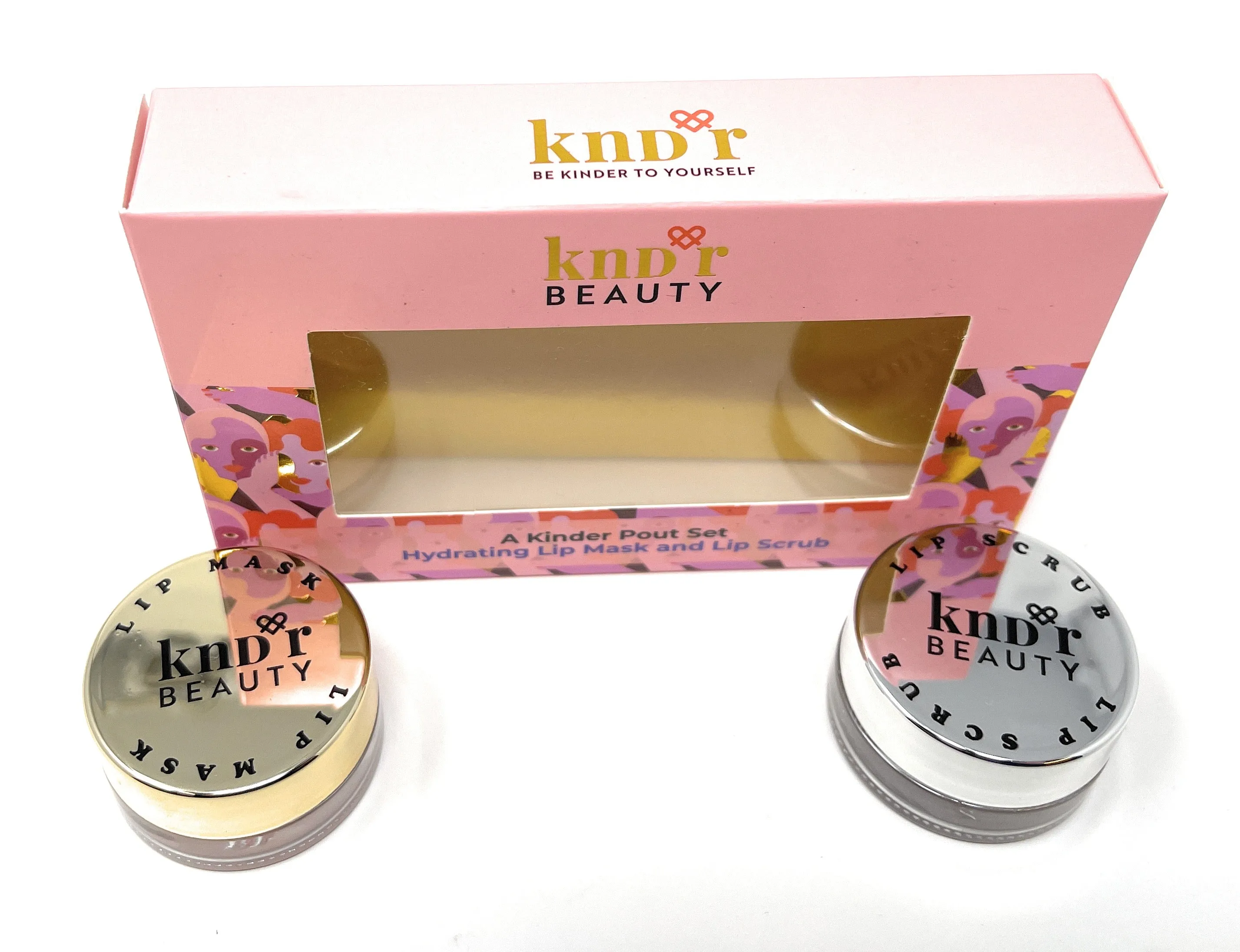 KNDR Beauty Lip Mask and Lip Scrub A Kinder Pout Set
