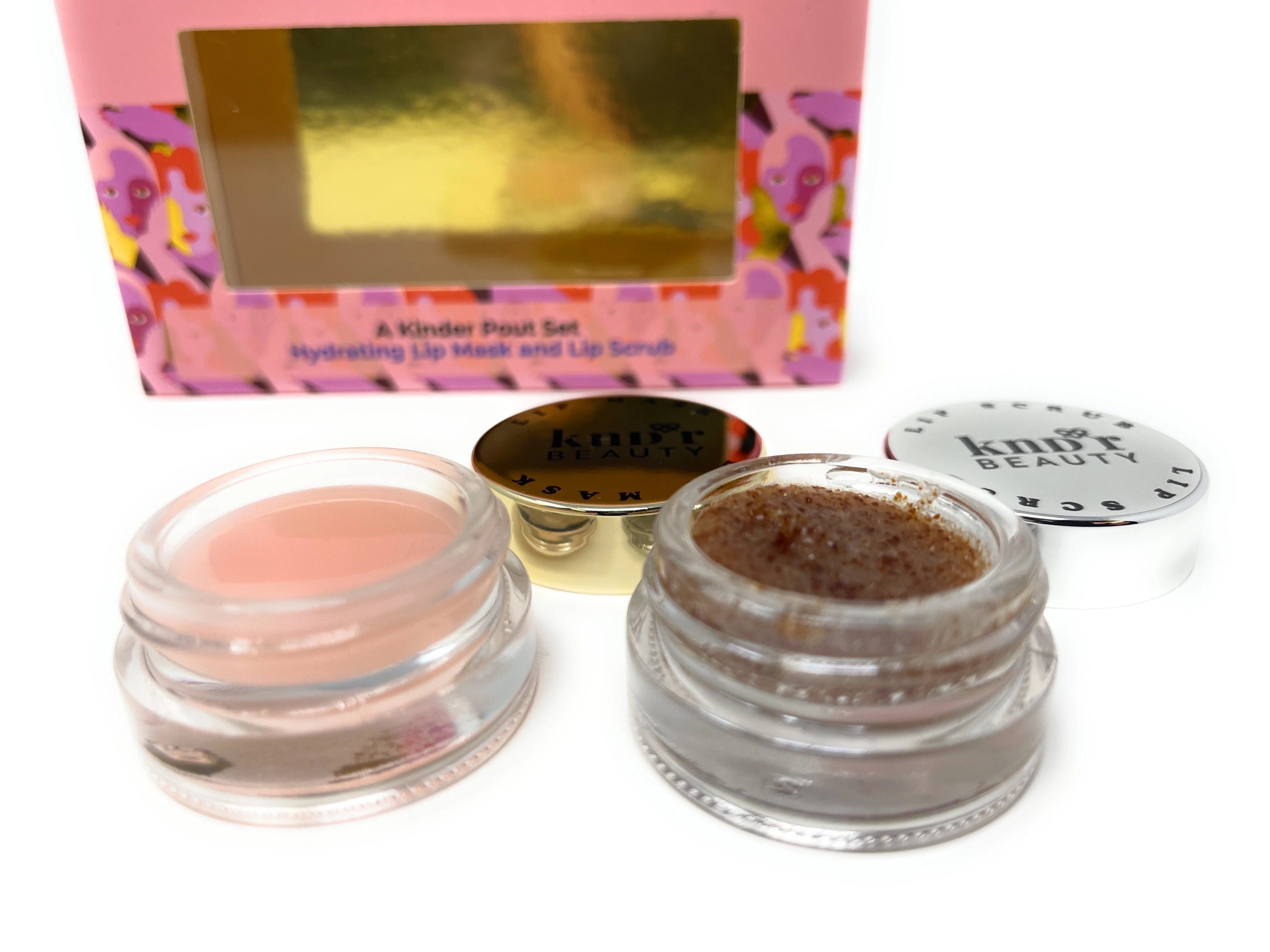 KNDR Beauty Lip Mask and Lip Scrub A Kinder Pout Set