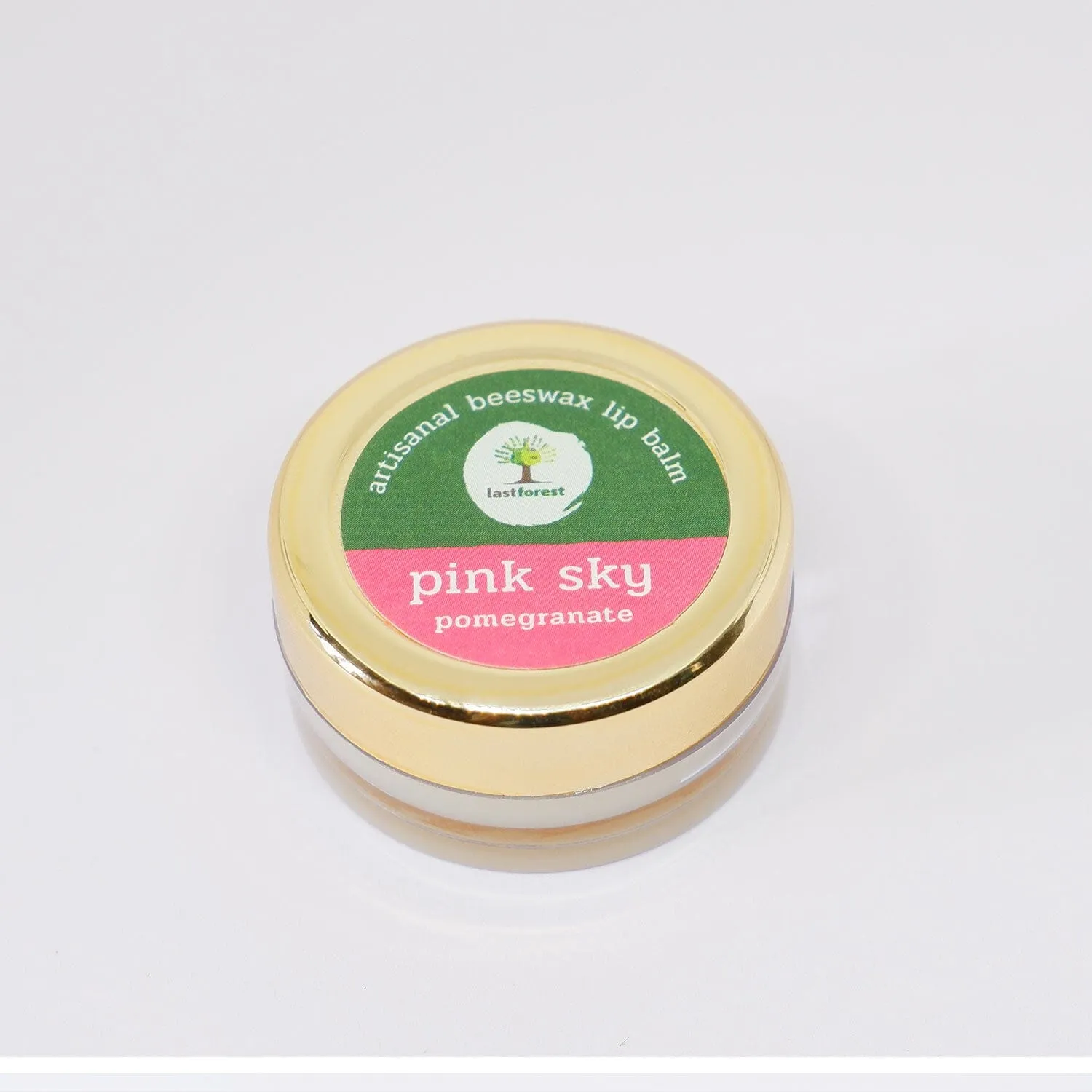 Last Forest Artisanal, Handmade Beeswax Lip Balm Pomegranate