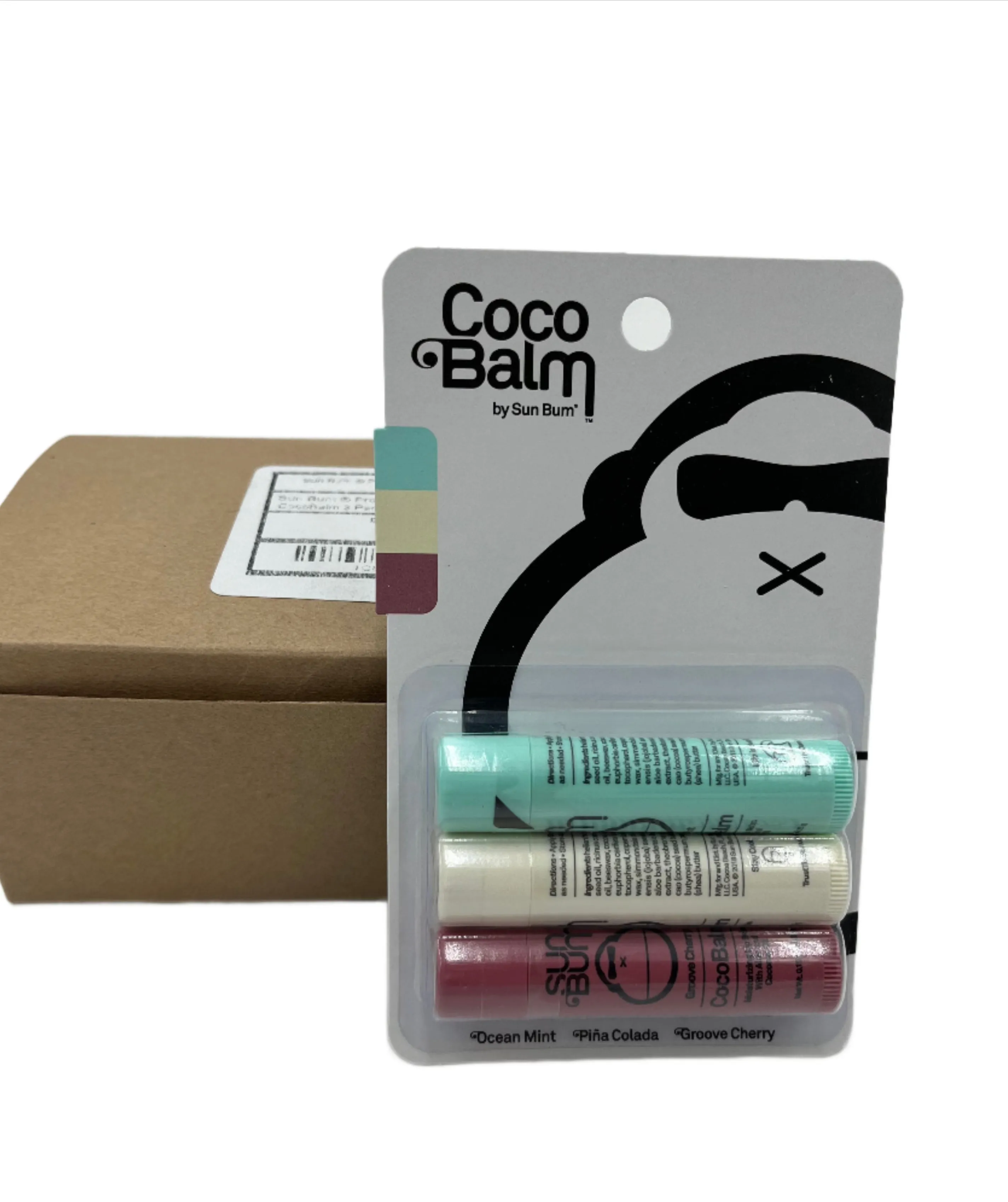 Lip Balm, Sun Bum Coco Balm Pack of 3 Lip Balms- Package of 6 three packs