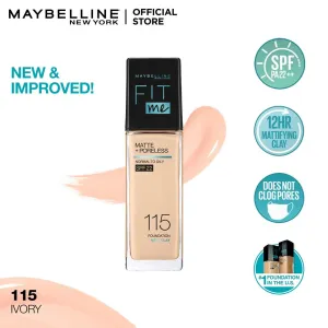 Maybelline Fit Me Matte   Poreless Liquid Foundation SPF 22 - 115 Ivory 30