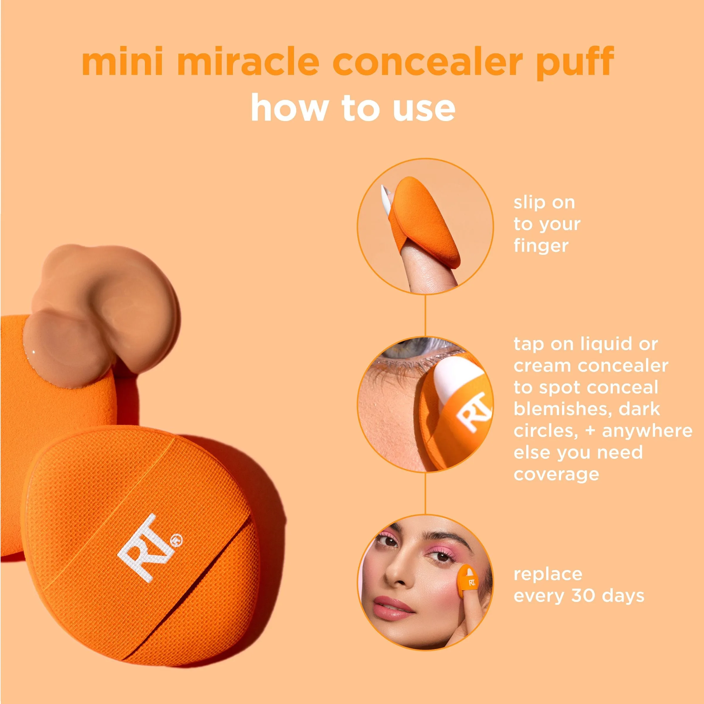 Mini Miracle Concealer Puff Trio