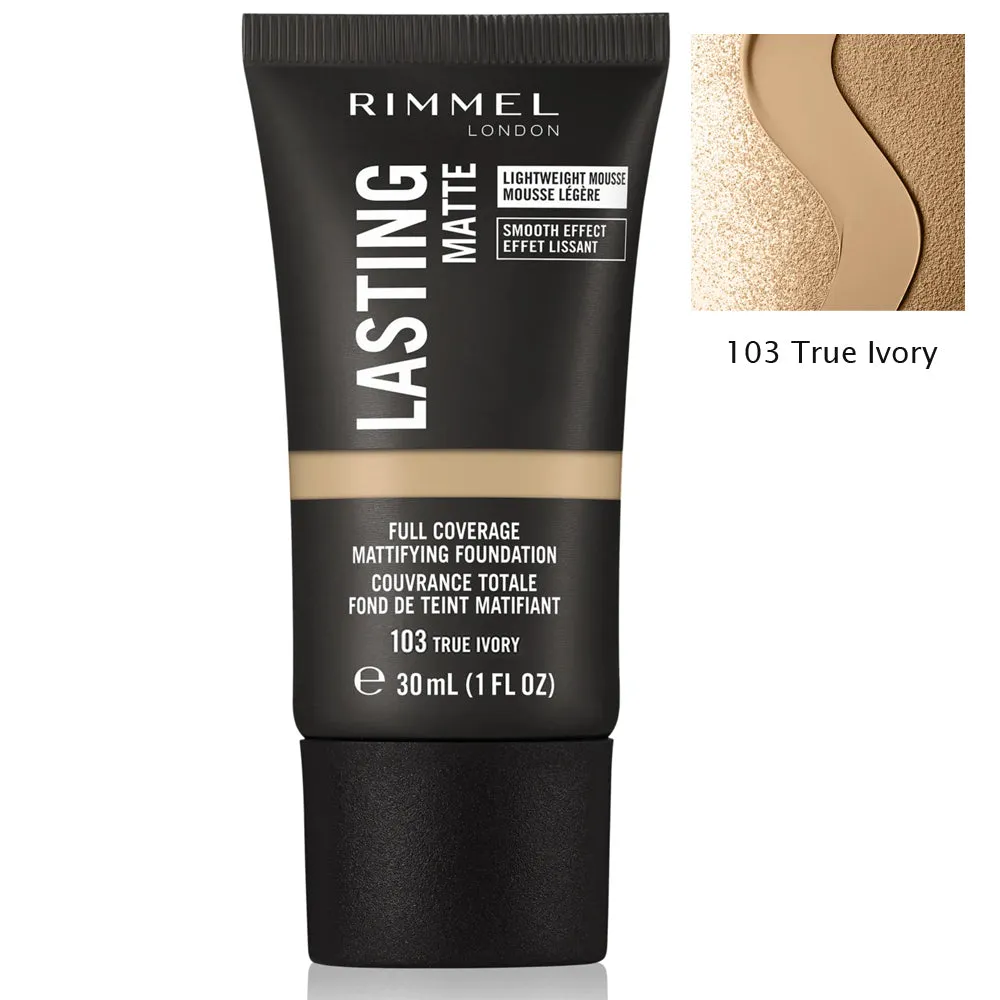 Rimmel Lasting Full Coverage Mattifying Foundation 103 True Ivory