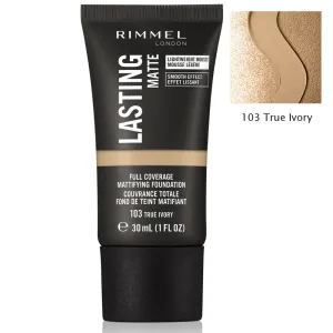 Rimmel Lasting Full Coverage Mattifying Foundation 103 True Ivory
