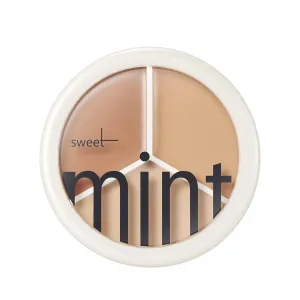 Tri-Color Concealer Make Up Foundation for Dark Skin - Full Coverage Cover Spots Acne Marks Highlight Contours - Waterproof Long Lasting Palette
